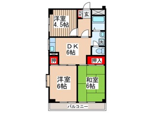 ラリ－マンションの物件間取画像